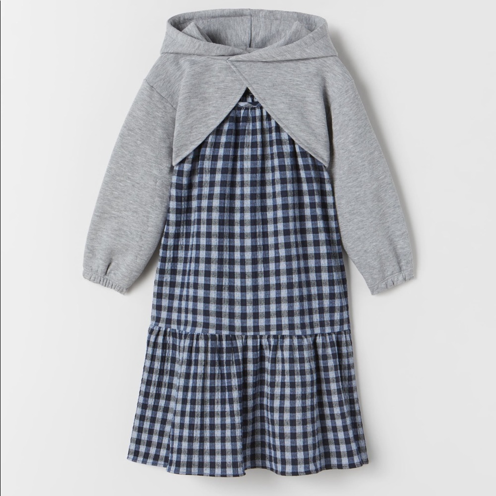 COPY - Zara kits gingham dress size 8